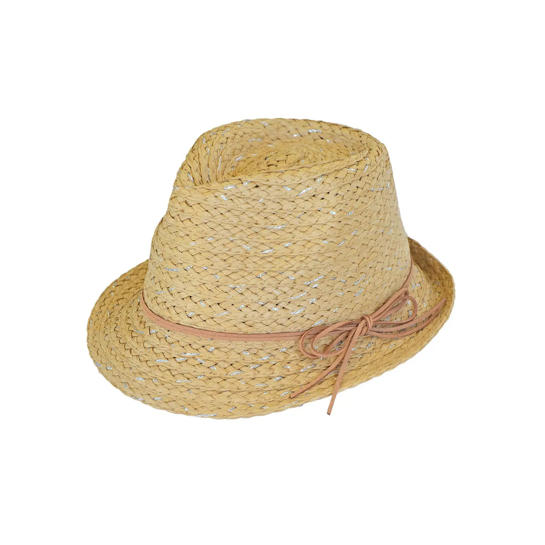 360FIVE Chapeau de tous les jours - Chapeau de soleil Trilby en paille de jardin Zinnia pour femmes