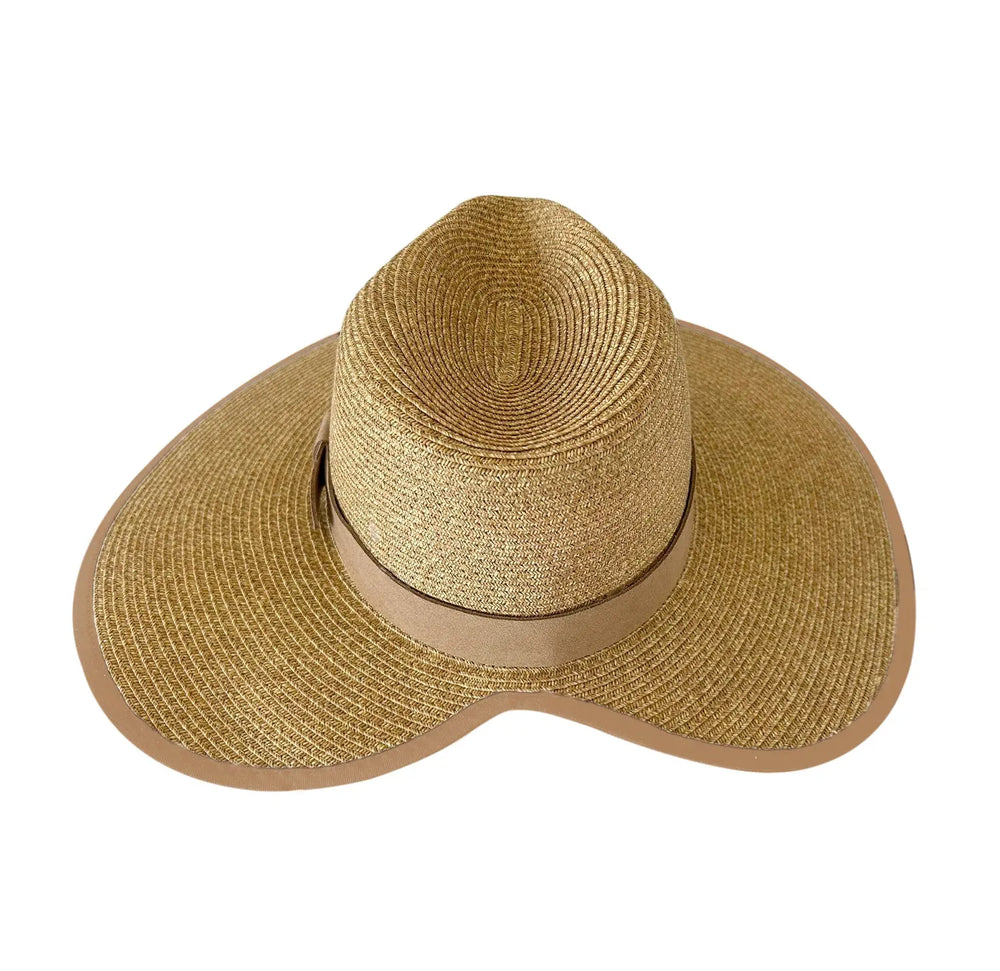 360FIVE Chapeau de tous les jours – Queue de cheval papillon Fedora Jardinage Chapeau à large bord pour femme