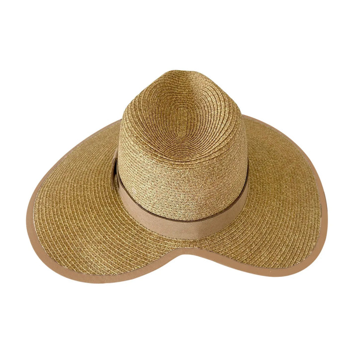 360FIVE Chapeau de tous les jours – Queue de cheval papillon Fedora Jardinage Chapeau à large bord pour femme