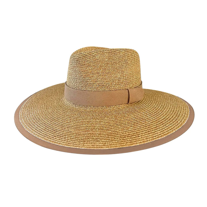 360FIVE Chapeau de tous les jours – Queue de cheval papillon Fedora Jardinage Chapeau à large bord pour femme