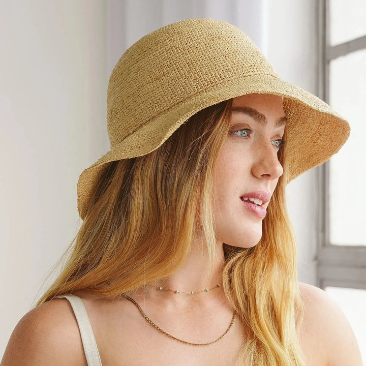 Anti Raffia Raffia Cloche | Chapeau de soleil anti-UV Pour Femme | SUNHATS ...