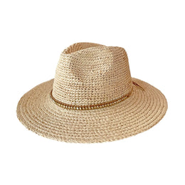 Riviera Fedora - Raffia Straw UV Sun Hat UPF50+ House of Ord - Cape Town