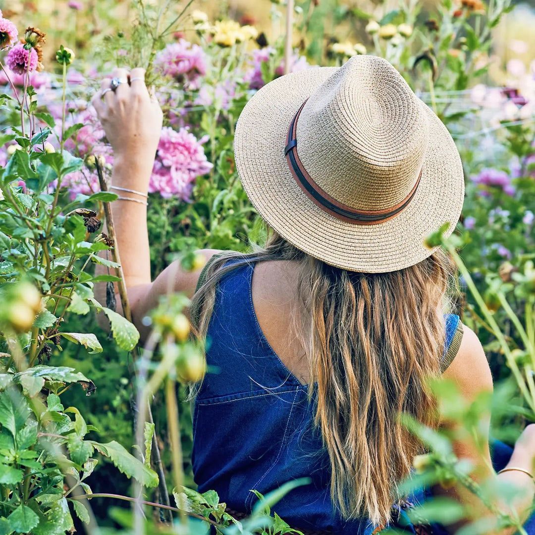 Chapeau de tous les jours 360FIVE - Chapeau de soleil de jardinage Hardy Fedora Camel