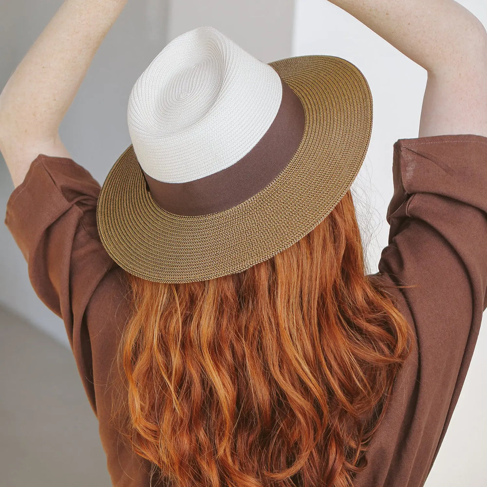 Chapeau Fedora Homme Femme Anti-UV Beau - Fibres Naturelles Légères, Taille Réglable 58-61 Cm, Protection UPF50+