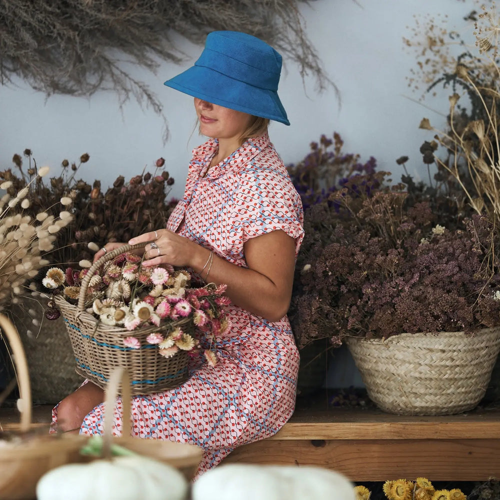 360FIVE Everyday Hat - Chapeau de soleil en coton Pilea pour le jardinage