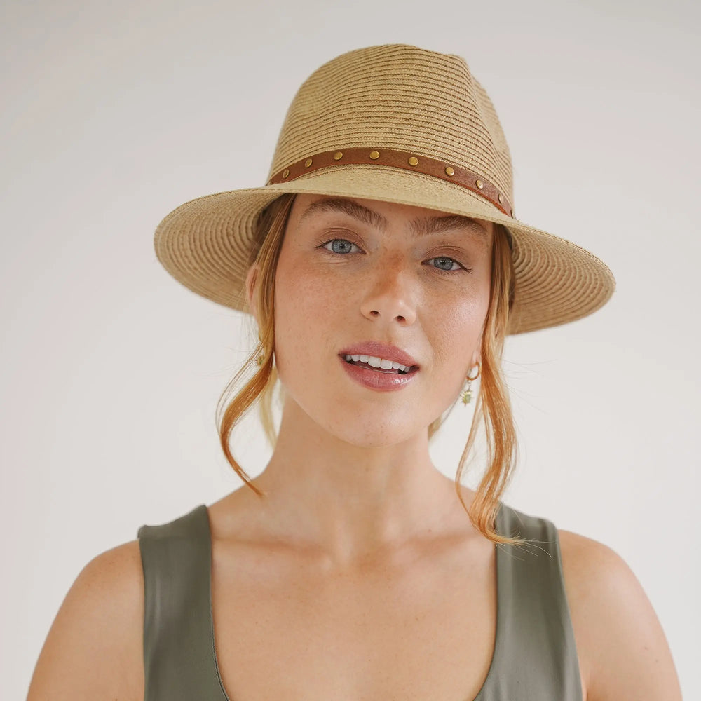 Savannah Fedora - Raffia UV Sun Hat House of Ord - Cape Town - M/L: 58 cm / Natural