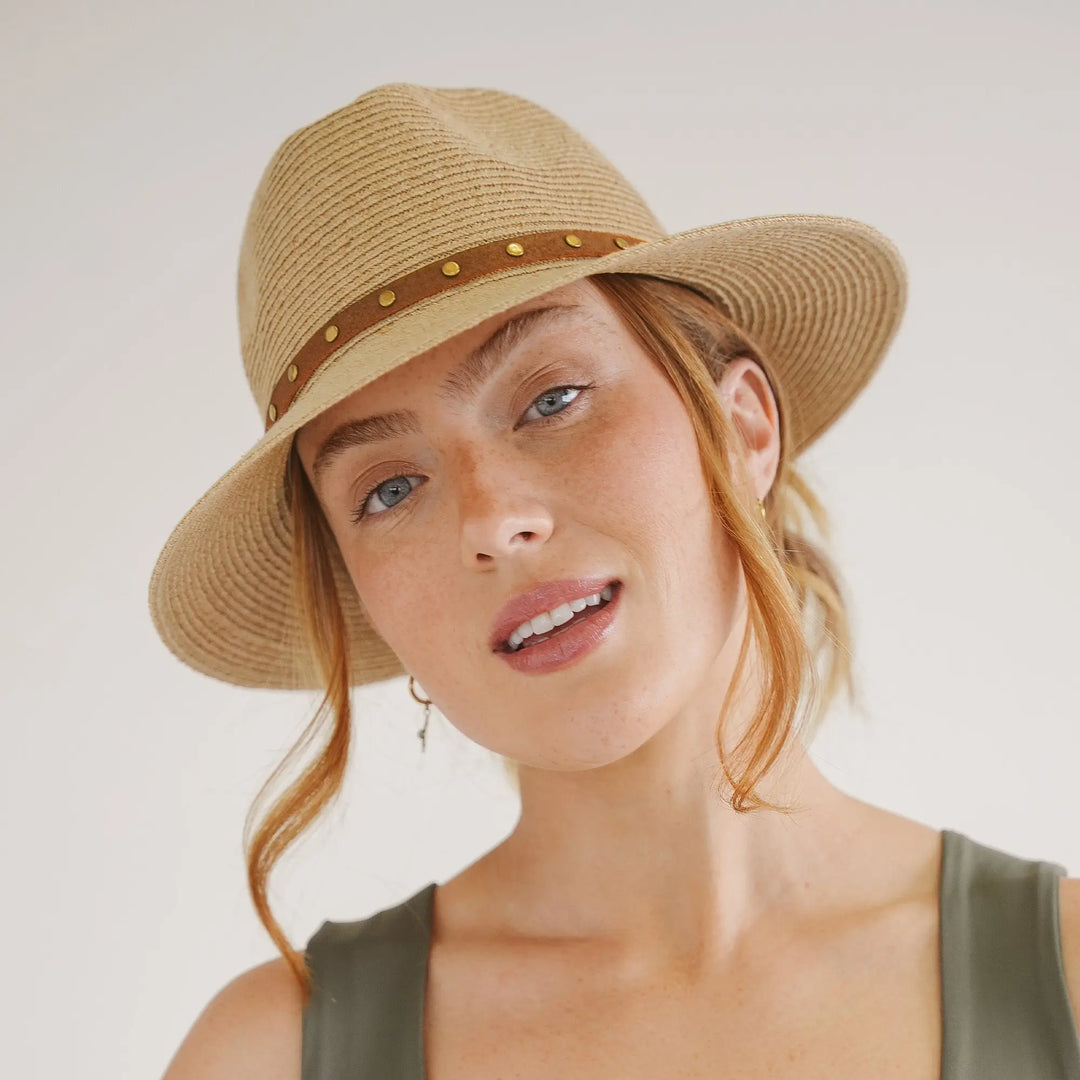Savannah Fedora - Raffia UV Sun Hat House of Ord - Cape Town - M/L: 58 cm / Natural