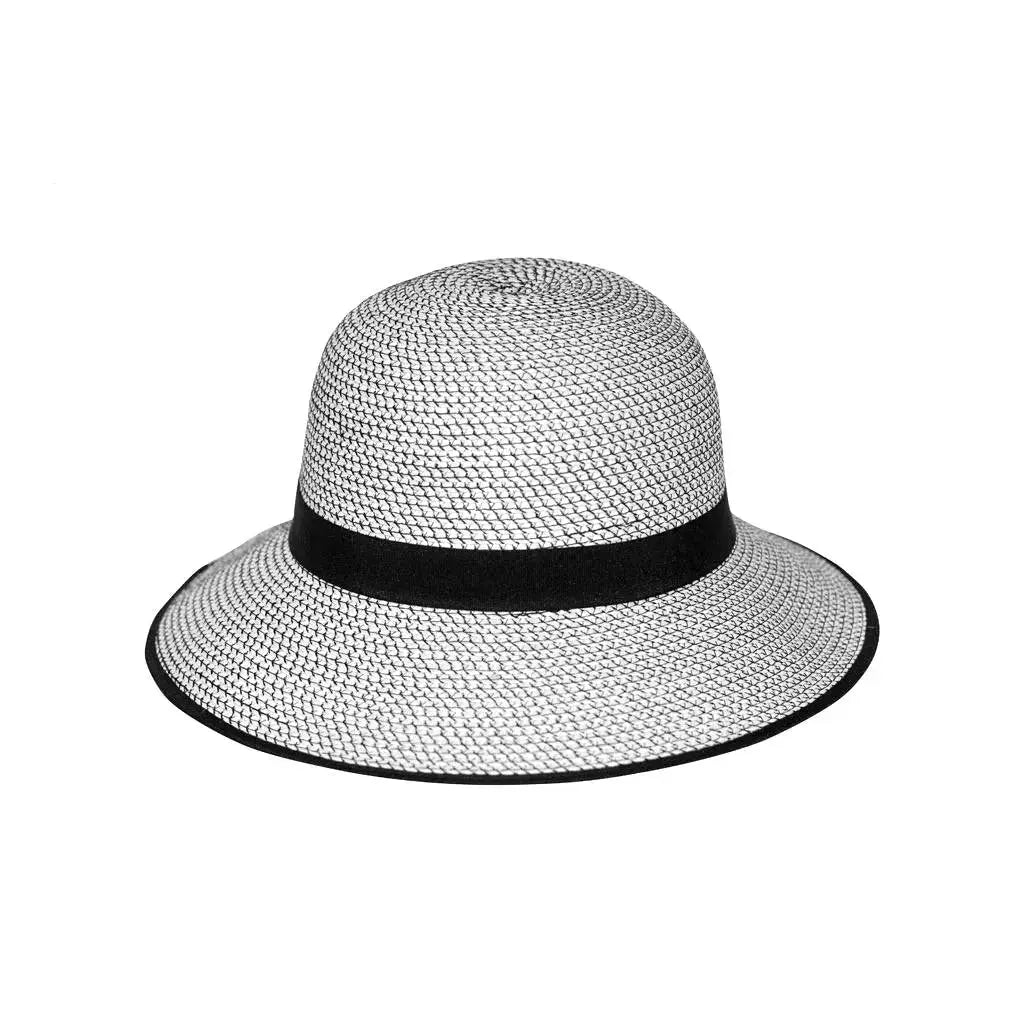 Anna Bucket M-L: 58 Cm / Chapeau de Soleil Noir/blanc