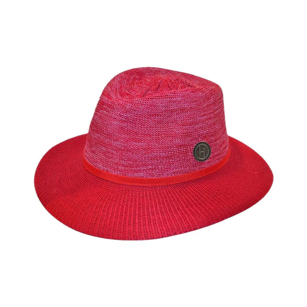 Aston Fedora M-L : 58 Cm / Chapeau de Soleil Rouge Mixte