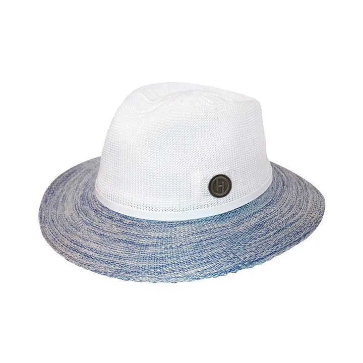 Aston Fedora M-L: 58 Cm / Chapeau de Soleil Blanc/bleu