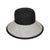 Audrey Classic M-L : 58 Cm / Chapeau de soleil noir/blanc