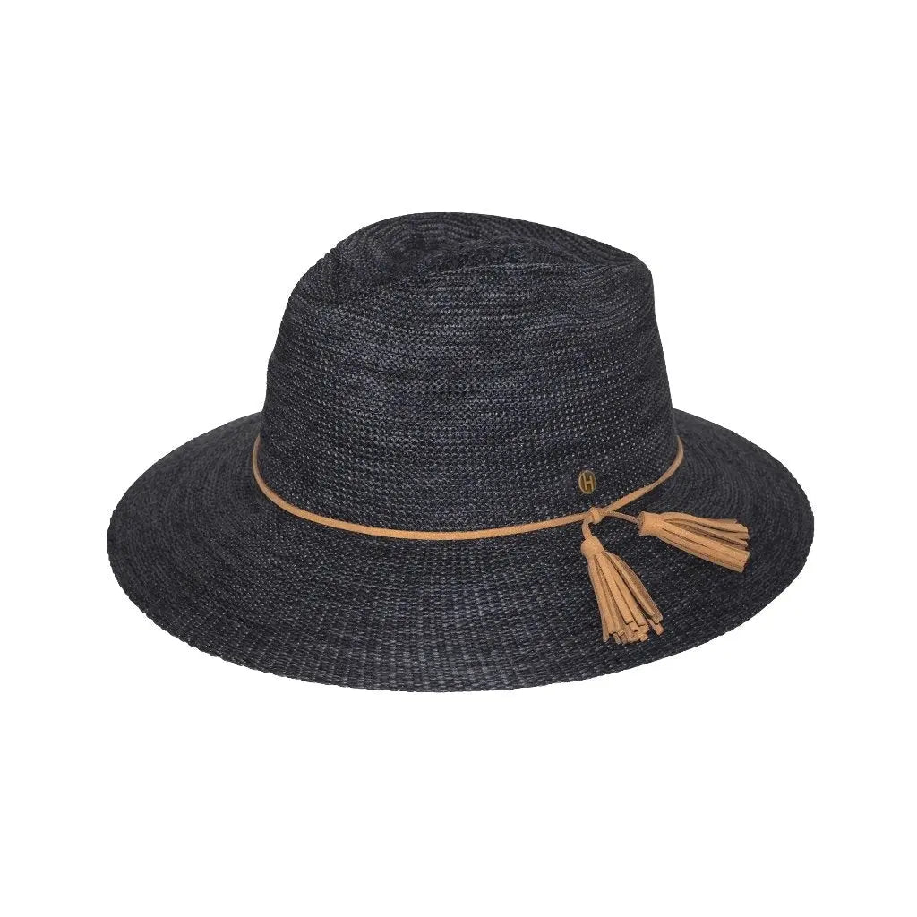 Caroline Fedora M-L : 58 Cm / Chapeau de Soleil Noir Mixte