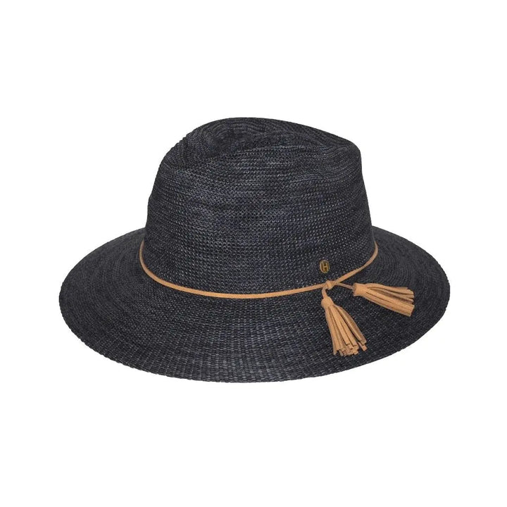 Caroline Fedora M-L : 58 Cm / Chapeau de Soleil Noir Mixte