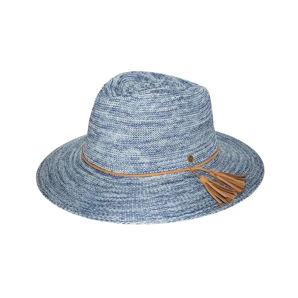 Caroline Fedora M-L : 58 Cm / Chapeau de Soleil Bleu Mixte