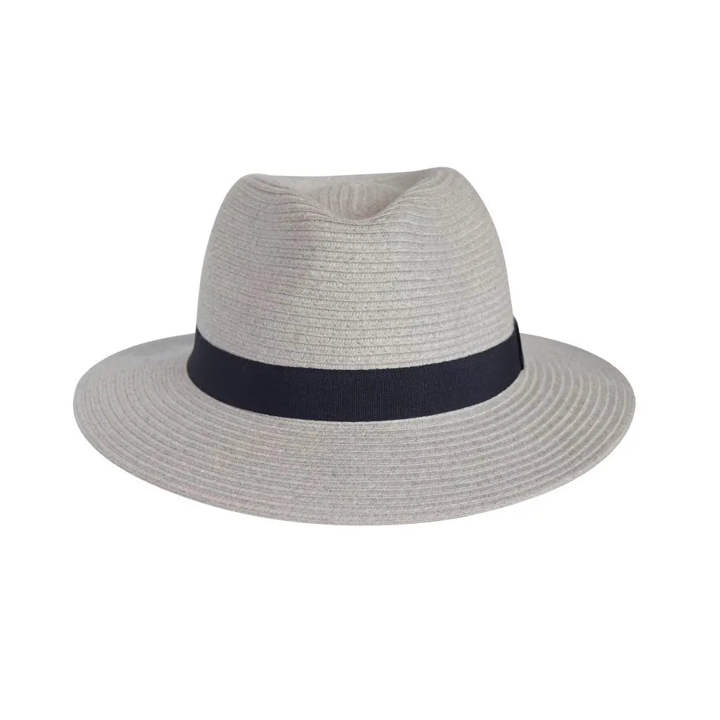 Pana-Mate Fedora M-L : 58 Cm / Chapeau de Soleil Gris Clair